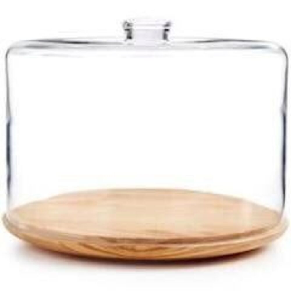 Hotel Collection cake dome glass and woo
